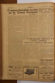 Página do jornal O Nordeste de abril de 1949