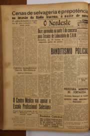 Página do jornal O Nordeste de abril de 1949