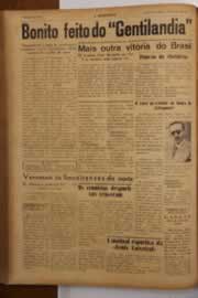 Página do jornal O Nordeste de maio de 1949
