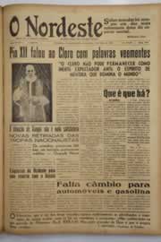 Página do jornal O Nordeste de maio de 1949