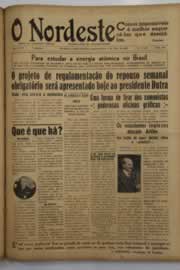 Página do jornal O Nordeste de maio de 1949