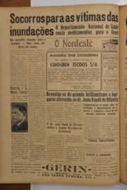 Página do jornal O Nordeste de maio de 1949