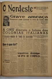 Página do jornal O Nordeste de maio de 1949