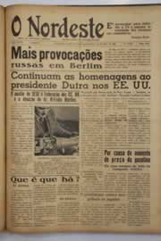 Página do jornal O Nordeste de maio de 1949
