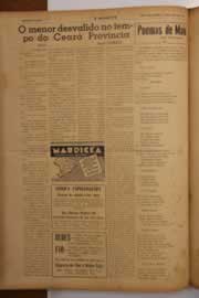 Página do jornal O Nordeste de maio de 1949