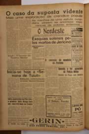 Página do jornal O Nordeste de maio de 1949