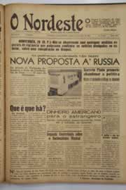Página do jornal O Nordeste de maio de 1949