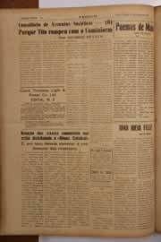 Página do jornal O Nordeste de maio de 1949