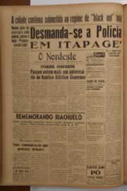 Página do jornal O Nordeste de junho de 1949