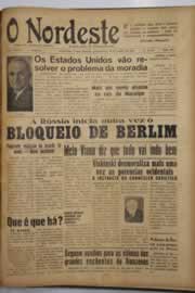 Página do jornal O Nordeste de junho de 1949