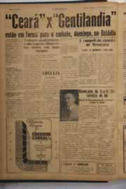 Página do jornal O Nordeste de julho de 1949