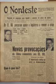 Página do jornal O Nordeste de julho de 1949