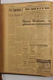Página do jornal O Nordeste de julho de 1949