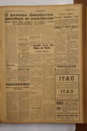 Página do jornal O Nordeste de julho de 1949