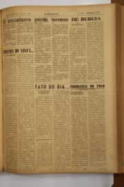 Página do jornal O Nordeste de agosto de 1949