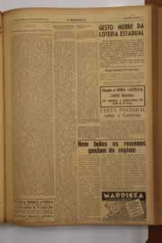 Página do jornal O Nordeste de agosto de 1949