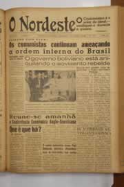 Página do jornal O Nordeste de setembro de 1949