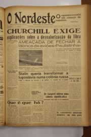 Página do jornal O Nordeste de setembro de 1949