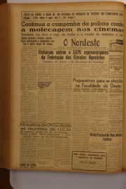 Página do jornal O Nordeste de outubro de 1949