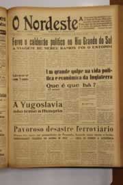 Página do jornal O Nordeste de outubro de 1949