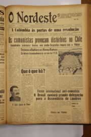 Página do jornal O Nordeste de novembro de 1949