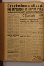 Página do jornal O Nordeste de novembro de 1949