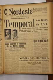 Página do jornal O Nordeste de novembro de 1949