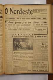 Página do jornal O Nordeste de dezembro de 1949