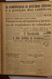 Página do jornal O Nordeste de janeiro de 1950