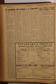 Página do jornal O Nordeste de janeiro de 1950