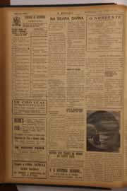 Página do jornal O Nordeste de janeiro de 1950