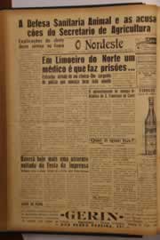Página do jornal O Nordeste de janeiro de 1950