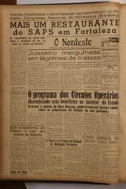 Página do jornal O Nordeste de janeiro de 1950