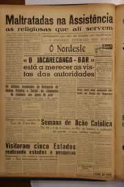 Página do jornal O Nordeste de janeiro de 1950