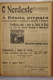 Página do jornal O Nordeste de janeiro de 1950