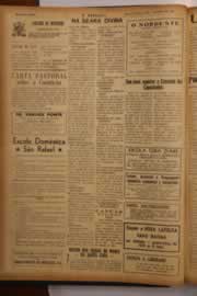 Página do jornal O Nordeste de janeiro de 1950