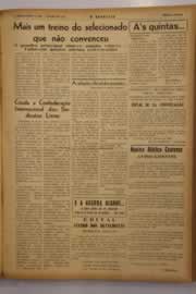 Página do jornal O Nordeste de janeiro de 1950
