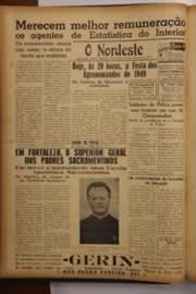 Página do jornal O Nordeste de janeiro de 1950