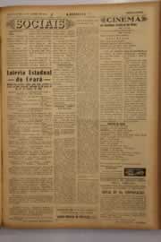Página do jornal O Nordeste de janeiro de 1950