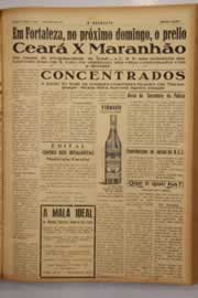 Página do jornal O Nordeste de janeiro de 1950