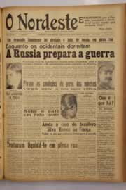 Página do jornal O Nordeste de janeiro de 1950
