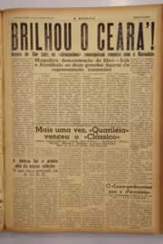 Página do jornal O Nordeste de janeiro de 1950