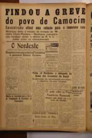 Página do jornal O Nordeste de janeiro de 1950