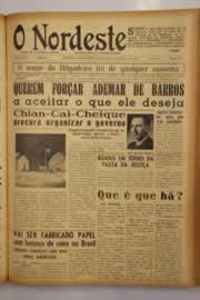 Página do jornal O Nordeste de março de 1950