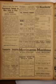 Página do jornal O Nordeste de março de 1950