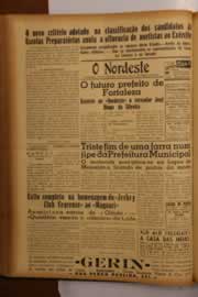Página do jornal O Nordeste de março de 1950