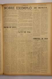 Página do jornal O Nordeste de março de 1950