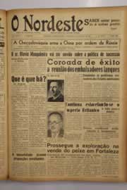 Página do jornal O Nordeste de março de 1950