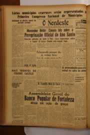 Página do jornal O Nordeste de março de 1950