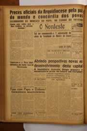 Página do jornal O Nordeste de março de 1950